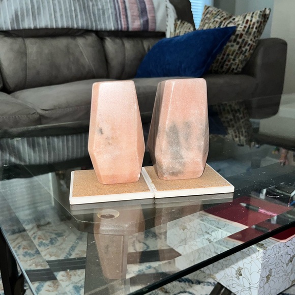 Set of 2 Pink Onyx Candle Holders - Picture 4 of 6